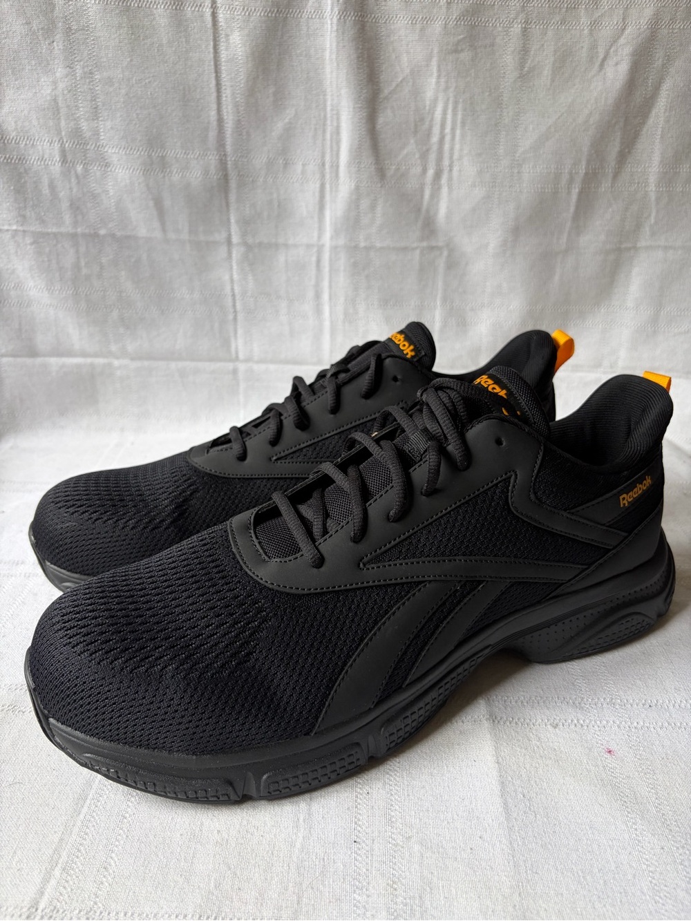 Reebok Black Slip Resistant Walking Work Sneakers Shoes Amazon Men's Size 15